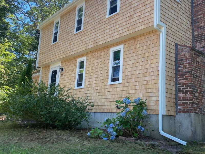 Cedar Shingle Siding project on the South Shore by CB Builders Corp.