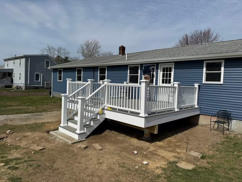 Composite Deck Build project on the South Shore by CB Builders Corp.