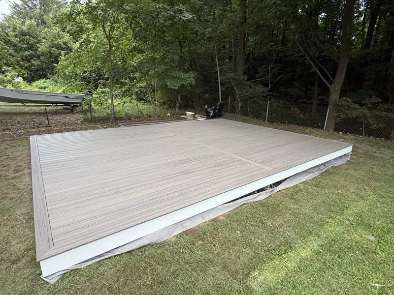 Composite Platform Deck project on the South Shore by CB Builders Corp.