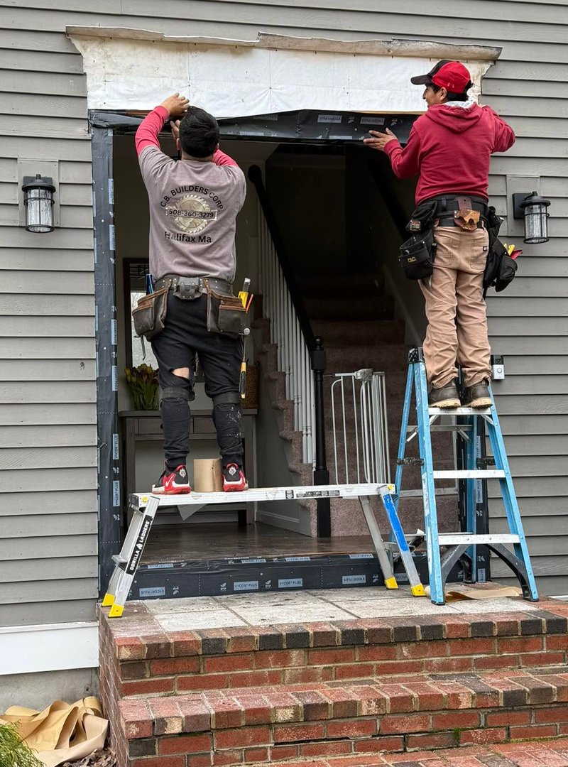 CB Builders Corp. exterior remodeling project on the South Shore