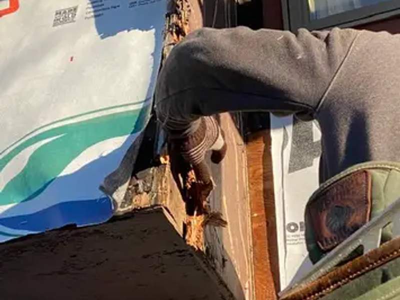 Exterior Rot Repair project on the South Shore by CB Builders Corp.