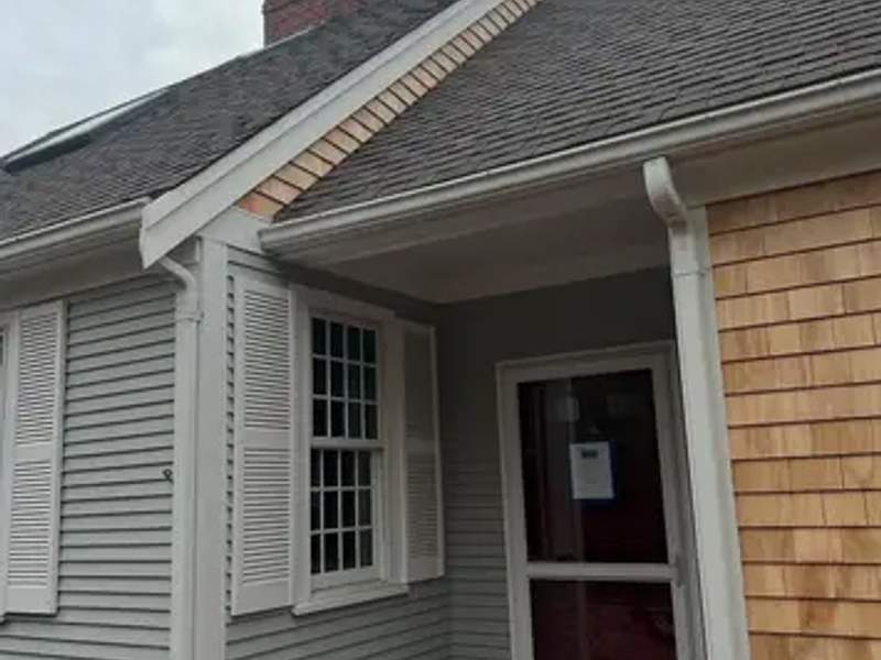 Exterior Trim & Gutters project on the South Shore by CB Builders Corp.